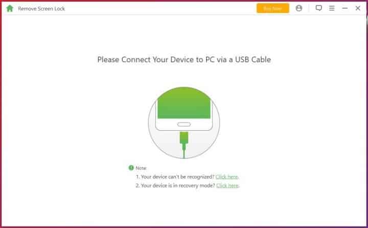 Connect your device to PC via USB Cable