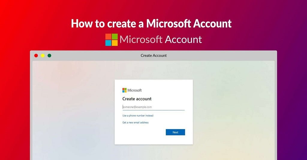 How to create a Microsoft Account - Fileion.Com