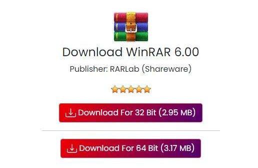 WinRAR File Sizes