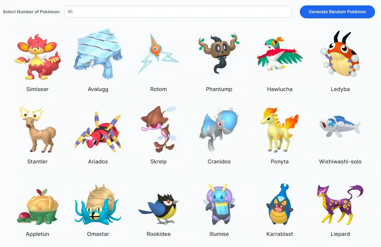 Fileion - Random Pokemon Generator