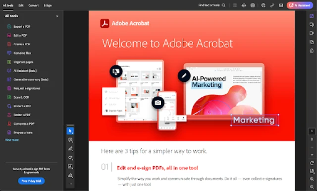 Adobe Acrobat Reader DC Screenshot 2 Fileion