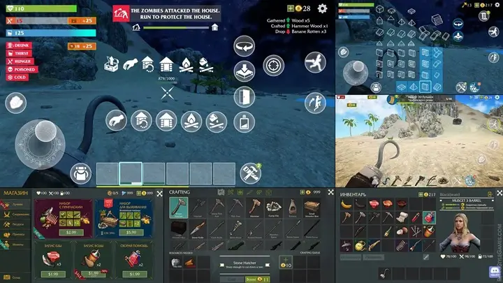 UI-UX of food and water in Last pirate