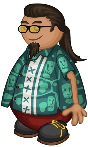 Kahuna Character Papas Cupcakeria