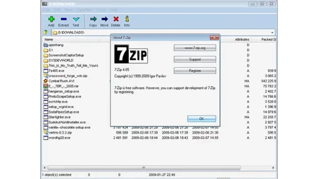 7zip Screenshot 1 Fileion Com