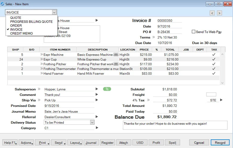AccountEdge Pro