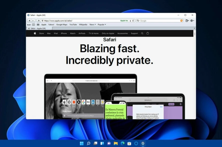 Safari on Windows