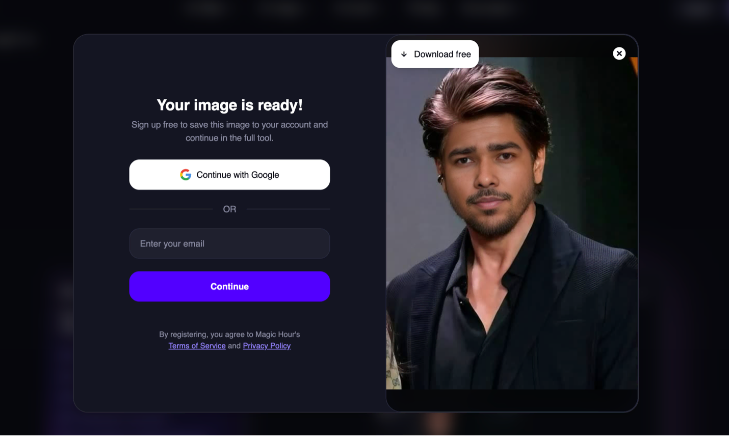 MagicHour Face Swap Output - VidMage Competitor
