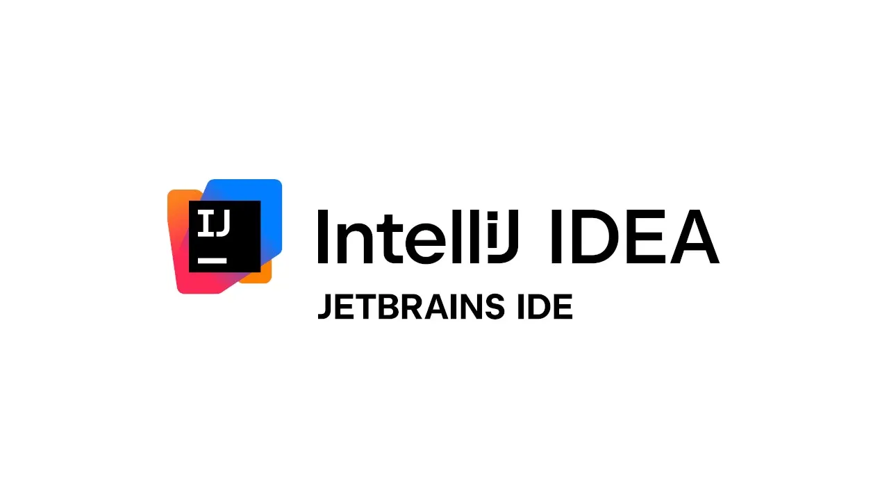 Official IntelliJ IDEA logo on a branded background