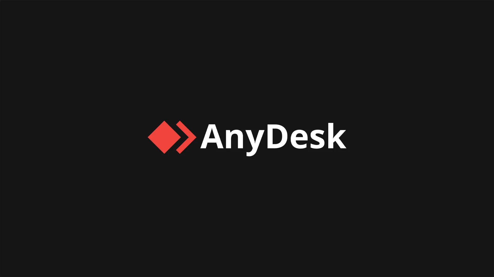Background with logo of "Anydesk" App