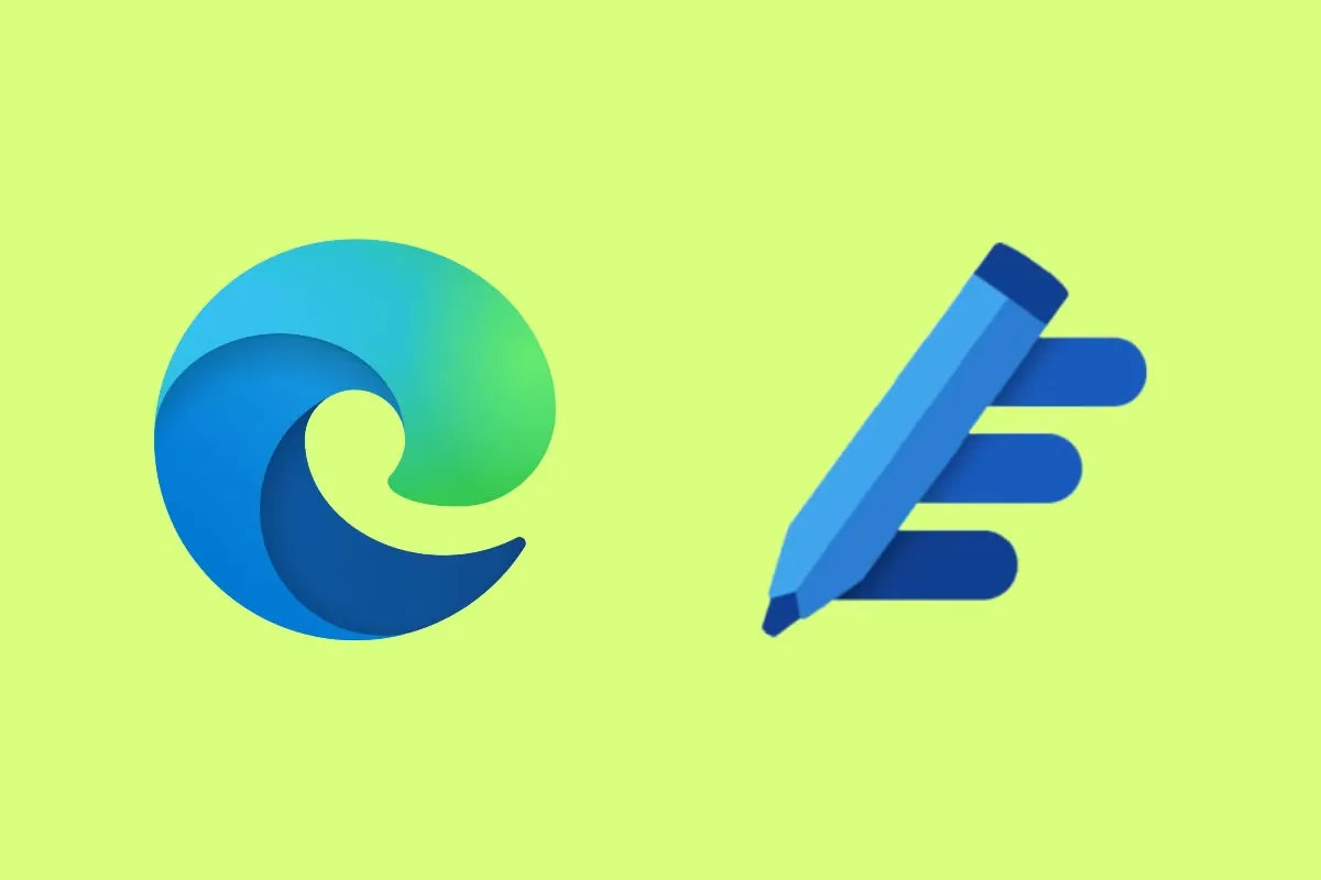 Background with Microsoft Editor App icon