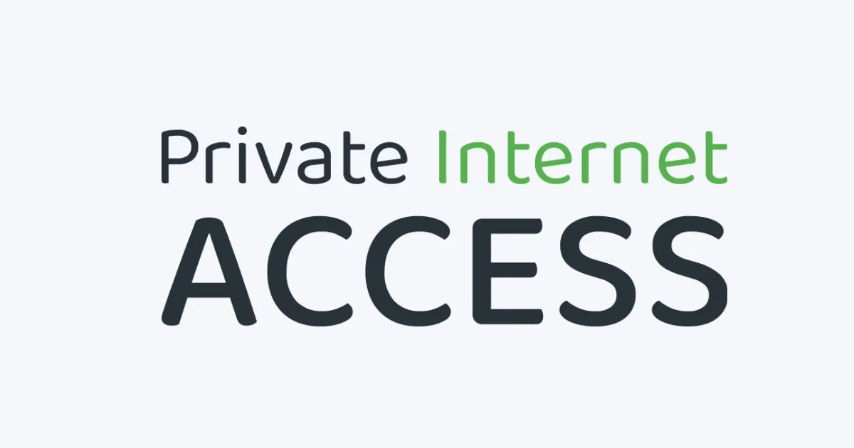 Private Internet Access VPN app displaying secure connection and customizable privacy settings