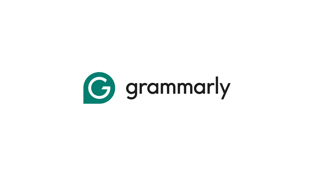 Background with grammerly official logo