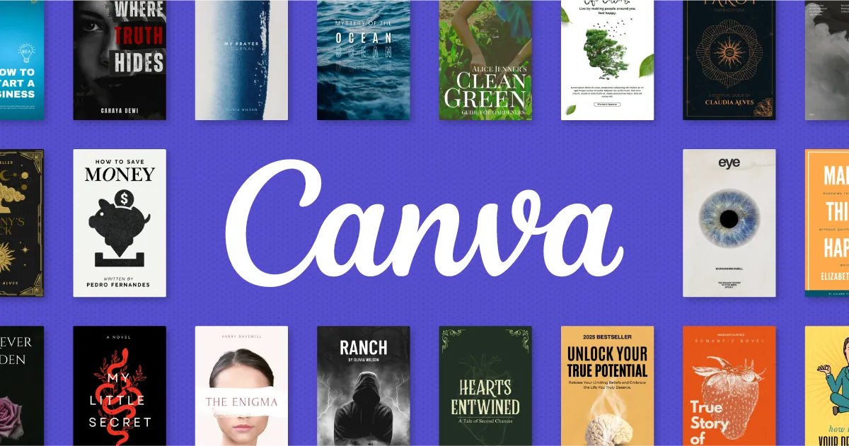 Canva editor displaying a photo design project with templates and drag-and-drop editing tools