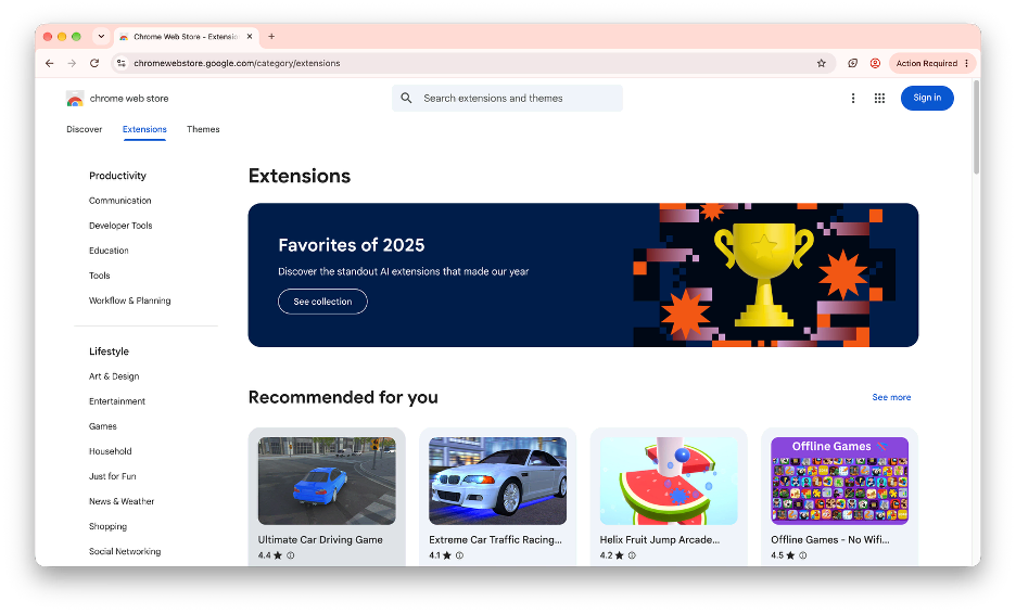 Chrome Web Store -  Extensions