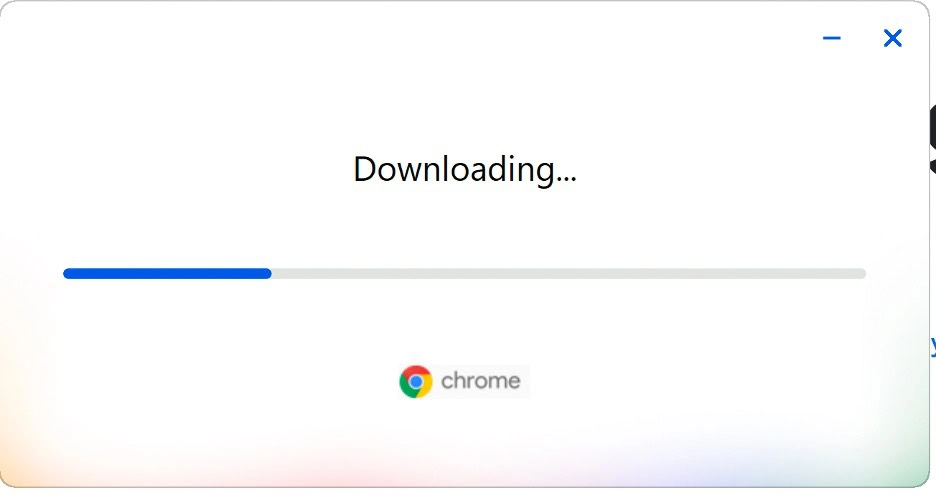 Google Chrome Installation Interface