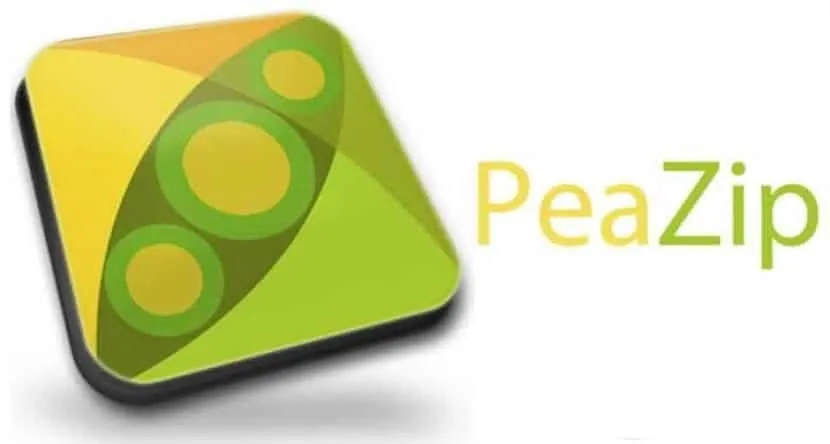 Official PeaZip logo on a branded background