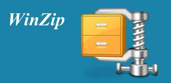 Official WinZip logo on a branded background